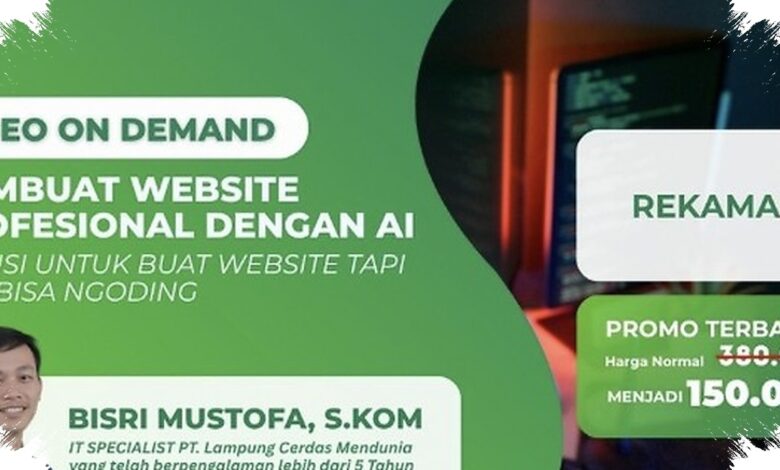 Website Usaha Bisa Dibuat Tanpa Kode, Kelas AI Ini Menargetkan Situs yang Sudah Live