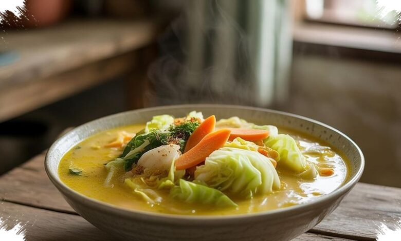 Api Kecil Jadi Kunci, Sayur Kubis Santan Kuning Siap Kurang dari 30 Menit