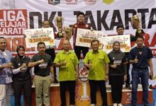 Selisih 14 Emas Mengantar INKAI DKI Kuasai Seri Pertama Liga Pelajar Karate
