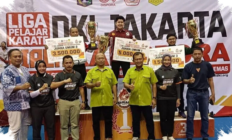 24 Emas Mengantar INKAI DKI Jakarta Menjauh dari Rival di Liga Pelajar Karate