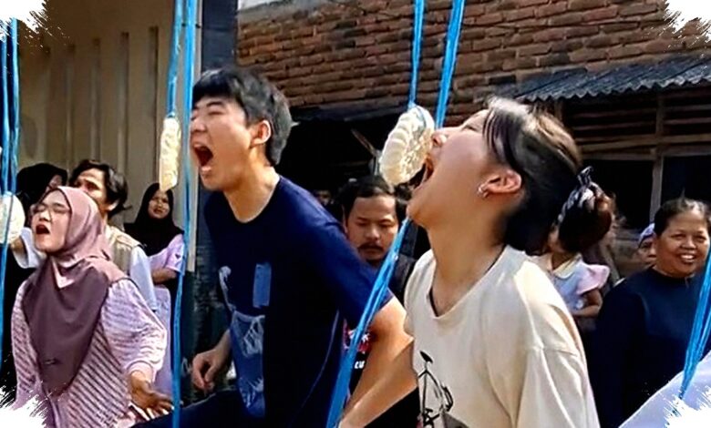 20 Pelajar Jepang Ikut Lomba Kerupuk di Serang, Pesta Kemerdekaan Kian Hangat