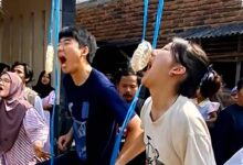 20 Pelajar Jepang Ikut Lomba Kerupuk di Serang, Pesta Kemerdekaan Kian Hangat