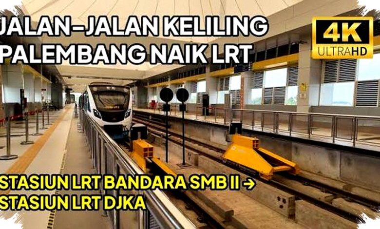 Di Tengah Jalan Lebar Palembang, Stasiun LRT Menawarkan Rute Pejalan Kaki Lebih Aman