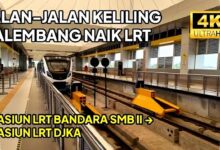 Di Tengah Jalan Lebar Palembang, Stasiun LRT Menawarkan Rute Pejalan Kaki Lebih Aman