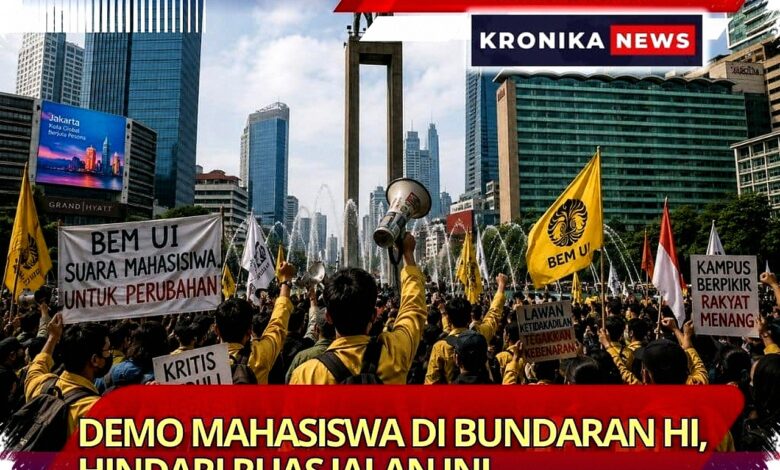 Jelang Aksi BEM UI di Bundaran HI, 6 Kamera Bantu Pantau Jalur Jakarta Pusat
