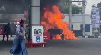 Ledakan SPBU Yogya Lukai 7 Orang, Polisi Lakukan Olah TKP