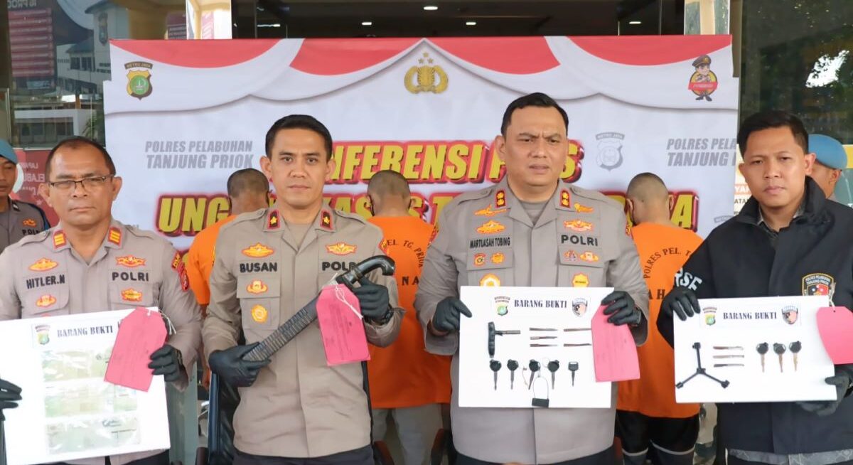 4 Pelaku Curanmor di Tanjung Priok Berhasil Ditangkap