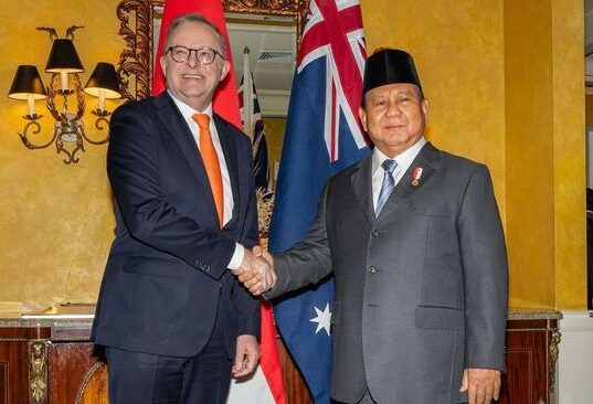 Prabowo dan PM Australia Bahas Kerja Sama di Istana Merdeka