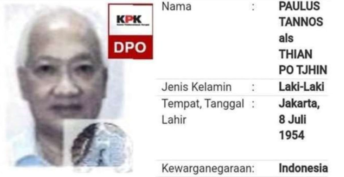 KPK Optimis Putusan Ekstradisi Paulus Tannos Lancar