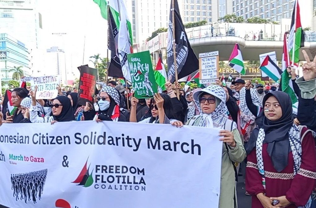 Aksi Massa di CFD Kutuk Tindakan Israel di Gaza