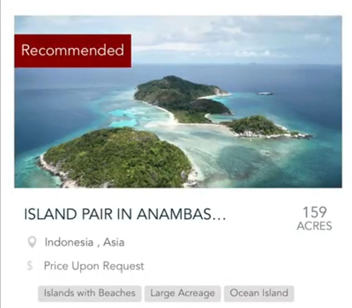 Dua Pulau Anambas Dijual di Situs Asing, Bikin Heboh