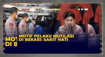 Polisi Ungkap Motif Mutilasi Pria di Bekasi
