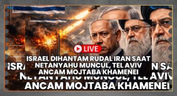 Rudal Iran Serang Israel Saat Netanyahu Ancam Khamenei